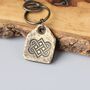 Solid Bronze Celtic Design Keepsake Keyring, thumbnail 4 of 7