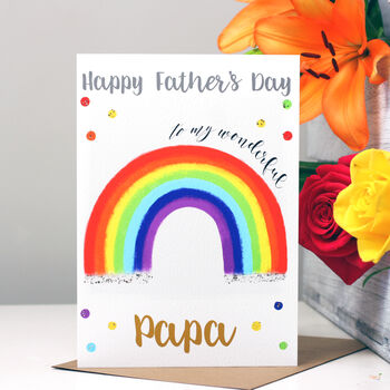 Rainbow Relation Father's Day Card, 5 of 11