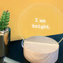 Personalised 'I Am Bright' Mini Desk Lamp, thumbnail 1 of 3