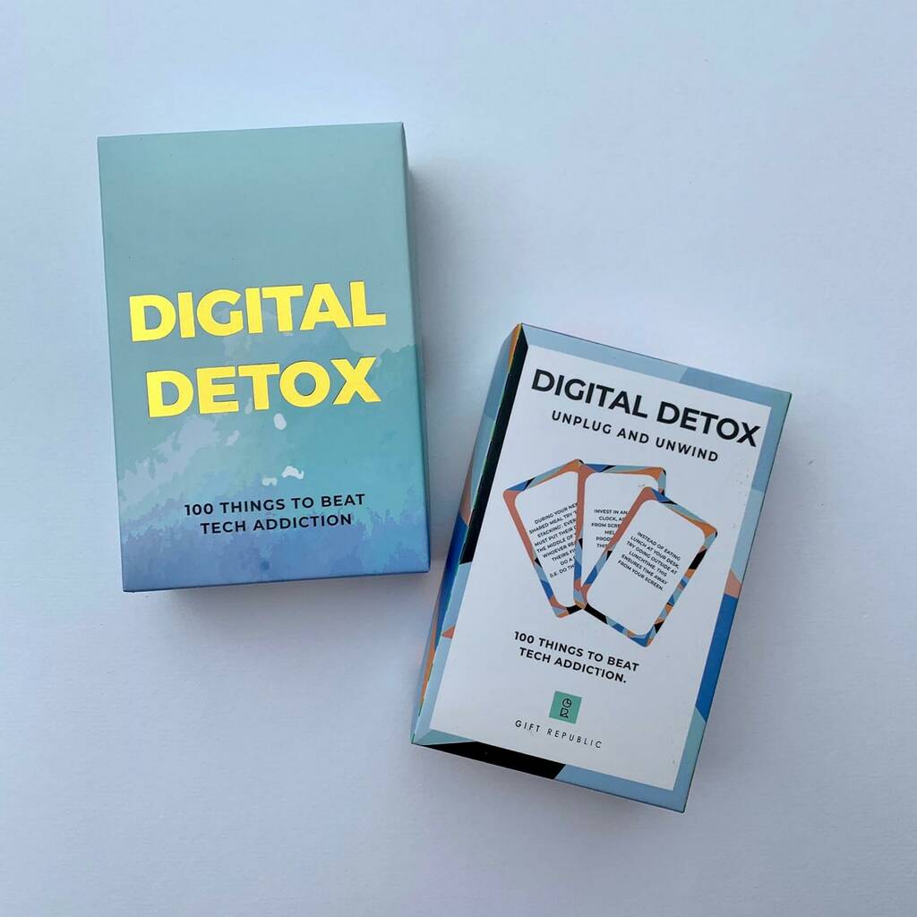 100 Digital Detox Cards 100 THINGS TO BEAT TECH ADDICTION by Gift Republic 