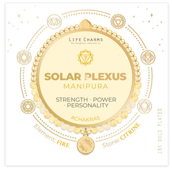 Solar Plexus Chakra Citrine Bracelet In Gold, 2 of 4