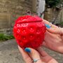 Candle In Strawberry Pot With Lid, thumbnail 2 of 3