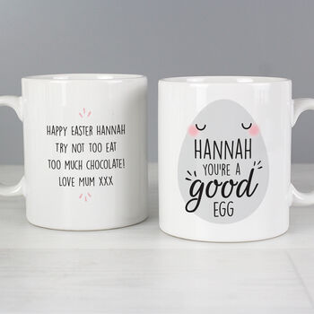 Personalised Easter You're A Good Egg Ceramic Mug, 2 of 4