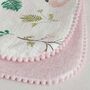 Handmade Personalised Muslin Baby Blanket, thumbnail 2 of 9
