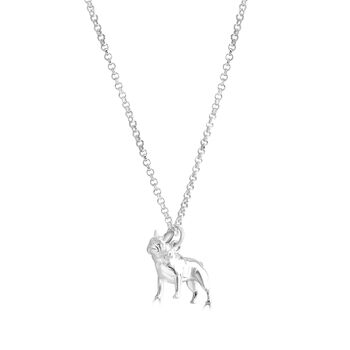 Personalised French Bulldog Sterling Silver Necklace, 2 of 8