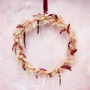 'Leto' Pink Wreath Dried Flower Wall Art, thumbnail 3 of 4