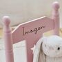 Personalised Pink Star Children's Rocking Chair 18m+, thumbnail 2 of 2