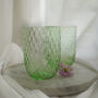 Harlequin Green Glass Tumbler, thumbnail 2 of 3