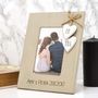 Personalised Mr And Mrs Wooden Photo Frame, thumbnail 1 of 2
