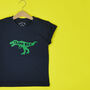 'Three Rex' Dinosaur Birthday T Shirt, thumbnail 1 of 5