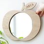 Personalised Wooden Apple Frame Mirror, thumbnail 1 of 5