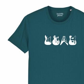 Iconic Guitars Organic Cotton T Shirt, 5 of 6