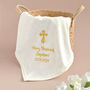 Personalised Ivory Christening Blanket, thumbnail 4 of 7