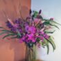 Fuscia Dried Flower Bouquet, thumbnail 3 of 3