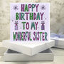 Personalised Sister Birthday Book Card, thumbnail 1 of 6