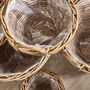 Lira Wicker Round Lined Planter Basket With Handles, thumbnail 2 of 7
