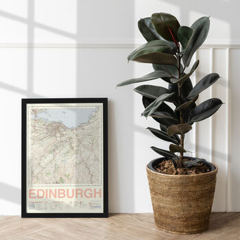 Personalised Edinburgh Map Print Edinburgh Gift, 9 of 9