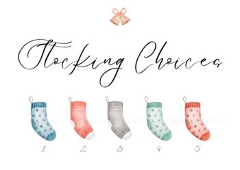 Personalised Christmas Family Stockings Print, 4 of 4