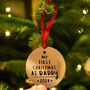 'First Christmas As Daddy' Christmas Decoration Bauble, thumbnail 1 of 7