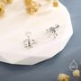 Sterling Silver Tiny Octopus Stud Earrings/Screw Back/Flat Back Earrings, thumbnail 4 of 12