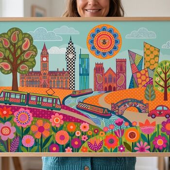 Manchester Custom Skyline Print, 4 of 4