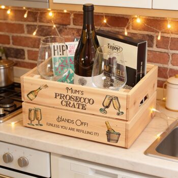 Prosecco Bar Treat Hamper Gift Crate, 3 of 5