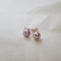 Freshwater Pearl And Sterling Silver Studs, thumbnail 5 of 9