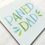Paned Dad, Welsh Father's Day Coaster, thumbnail 3 of 4