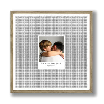 A Thousand 'I Love Yous' Mothers Day Print, 2 of 8