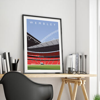 England Football Wembley Stadium Poster, 5 of 9