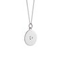 15mm Disc Moon And Star Silhouette Pendant Necklace, thumbnail 1 of 4