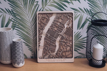 Anniversary Gift. Customisable Multi Layer Wood Map, 2 of 6