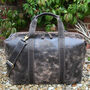 Rugged Vintage Leather Holdall, Flight Bag, Gym Bag, thumbnail 2 of 3