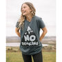 No Peaking Women's Slogan T Shirt, thumbnail 3 of 5