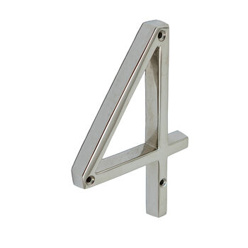 House Numbers In Nickel Finish, 7 of 11
