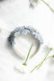 Blue Flower Embellished Headband With Gems, thumbnail 1 of 6