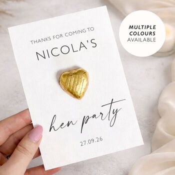 Hen Party Bag Personalised Chocolate Hen Do Favours, 6 of 10