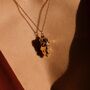 18 K Gold Skull Necklace Gothic Women Jewelry, thumbnail 2 of 7