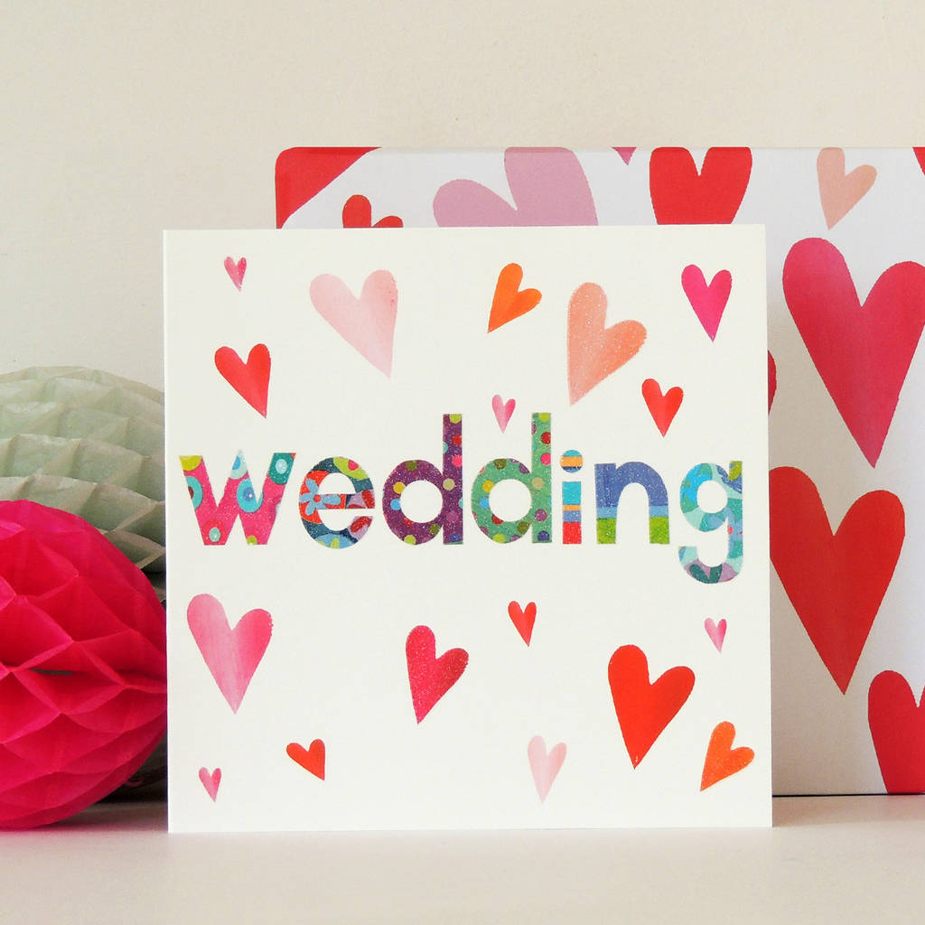 Sparkly Wedding Card By Kali Stileman Publishing Notonthehighstreet