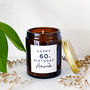 Personalised 60th Birthday Soy Wax Candle Gift Choice Of Fragrance, thumbnail 2 of 10