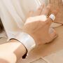 Chunky Adjustable Wide Sterling Silver Cuff Bangle, thumbnail 2 of 6