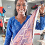 Reusable Sari Gift Wrap Bundle, Medium Furoshiki Cloths, thumbnail 5 of 11