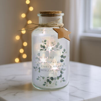 Personalised Botanical LED Glass Jar, 7 of 7
