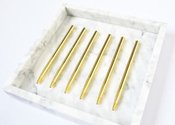 Set Of Five Gold Pens, 2 of 7