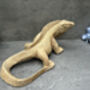 Hand Carved Wood Iguana Figurine 30cm Wood Animal Gift, thumbnail 6 of 12
