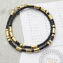 Men's Gold Vermeil Personalised Morse Code Bracelet, thumbnail 3 of 8