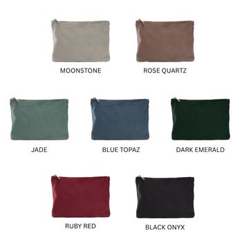 Luxurious Velvet Bridal Party Makeup Bags, 2 of 9