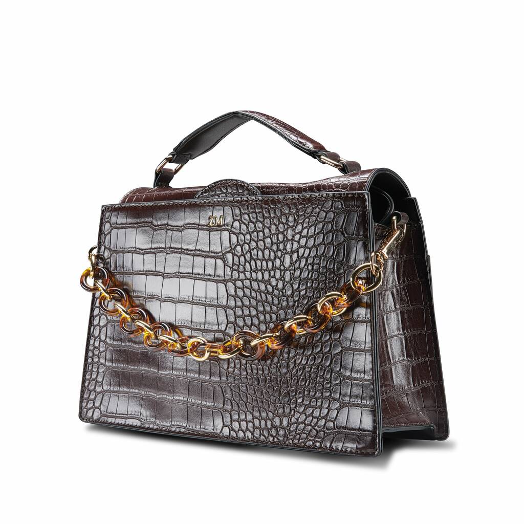 personalised croc chain handbag by lrm goods | notonthehighstreet.com