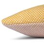 Festivity Wool Cushion Yellow Full Square, thumbnail 3 of 5