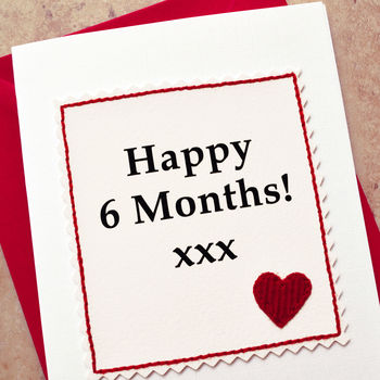 Six Month Anniversary Card, 3 of 3